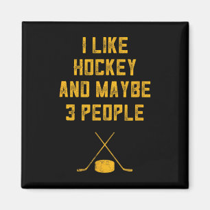 Hockey Lover für Männer, die ich mag Hockey und vi Magnet
