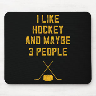 Hockey Lover für Männer, die ich mag Hockey und vi Mousepad