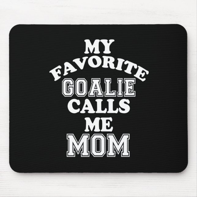 Hockey Lover | Mein Lieblings-Goalie nennt mich Ma Mousepad (Vorne)
