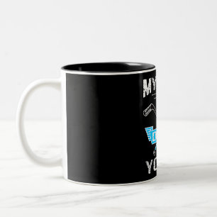 Hockey Lover   Mein Ziel ist es, euch zu verweiger Zweifarbige Tasse