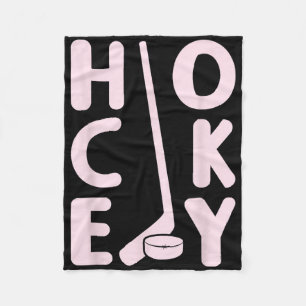 Hockey Mädchen Eishockeyspieler Eishockey Frauen  Fleecedecke
