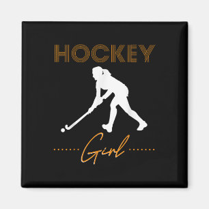 Hockey Mädchen Feldhockey-Geschenk Feldhockey-Spie Magnet