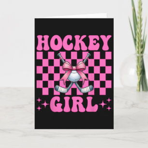 Hockey Mädchen Street-Hockey-Mädchen Kokette Schle Karte