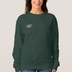 Hockey-Mama Anpassbar besticktes Sweatshirt