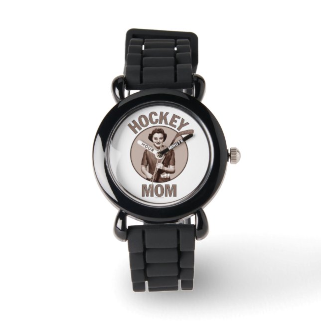 Hockey-Mama Armbanduhr (Vorderseite)