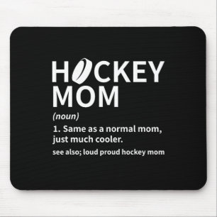 Hockey-Mama-Definition Eishockeyspieler Lustig Hoc Mousepad