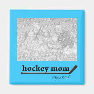 Hockey-Mama-Foto-Magnet Magnet
