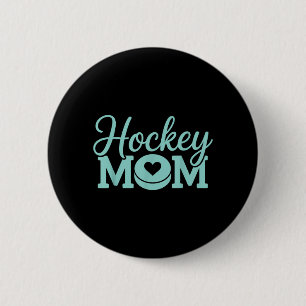 Hockey-Mama Frauen Eishockeyspielerin Eishockey 1 Button