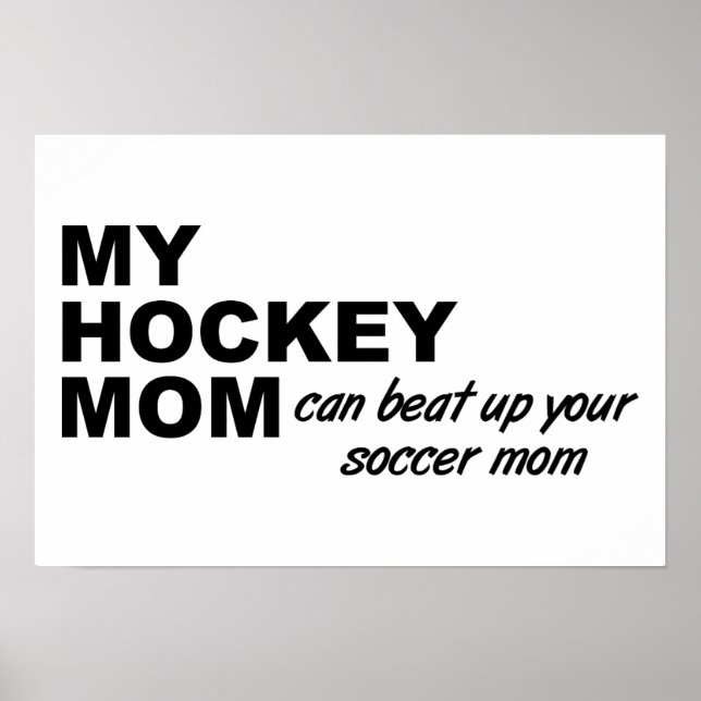 Hockey Mama Funny Poster (Vorne)