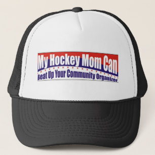 Hockey-Mama gegen Gemeinschaftsorganisator Truckerkappe