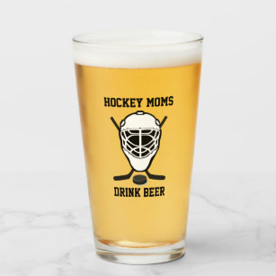 Hockey-Mama-Getränk-Bier-niedlicher lustiger Sport Glas