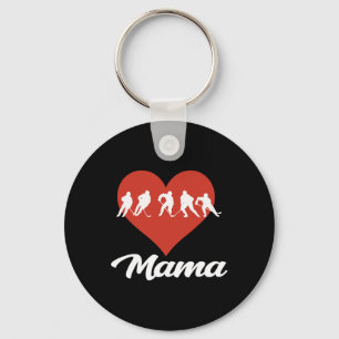 Hockey Mama Hockey Herz Liebe Schlüsselanhänger