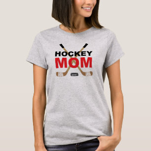 Hockey Mama Hockey Sticks Red T-Shirt