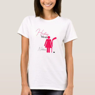 Hockey-Mama Hot Pink T-Shirt