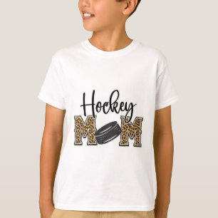 Hockey-Mama Leopardendruck Gepard Eishockey Stolz T-Shirt