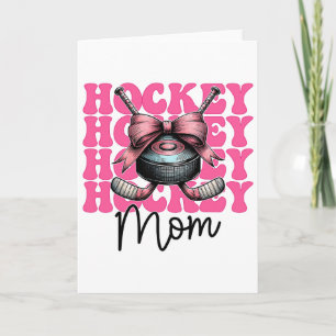 Hockey-Mama Muttertag Rosa Coquette Karte