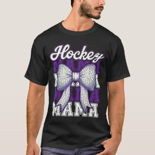 Hockey-Mama Mutti Ball Bow Stolze Sport Mutter Soh T-Shirt