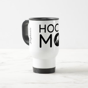 Hockey Mama Reisefuß Silhouette Reisebecher