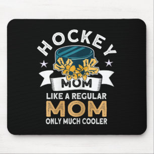 Hockey Mama - Retro Hockey Player Eishockey Mousepad