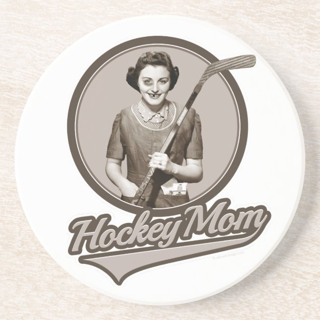 Hockey-Mama Untersetzer (Vorne)
