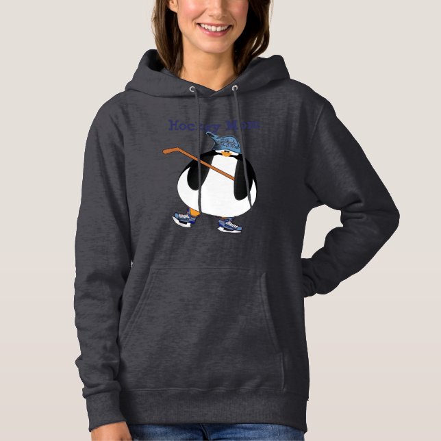Hockey-Mamas und Pinguine Hoodie (Vorderseite)