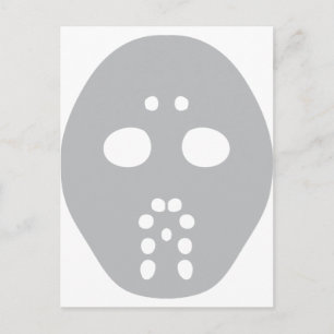 Hockey-Maske Postkarte