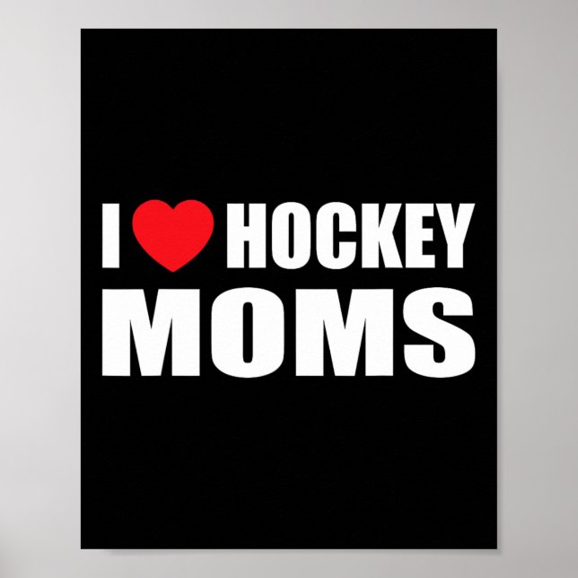 Hockey Men I Liebe Hockey Mamas Poster (Vorne)