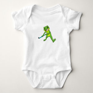 Hockey mit Hockey-Schläger Baby Strampler