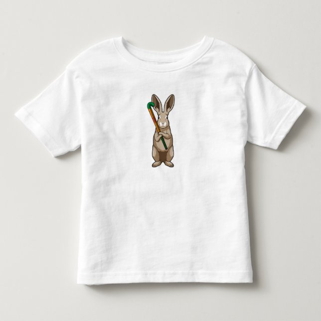 Hockey mit Hockeyschläger Kleinkind T-shirt (Vorderseite)