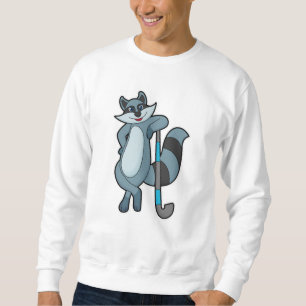 Hockey mit Hockeyschläger Sweatshirt