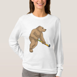 Hockey mit Hockeyschläger T-Shirt