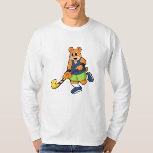 Hockey mit Hockeyschläger T-Shirt