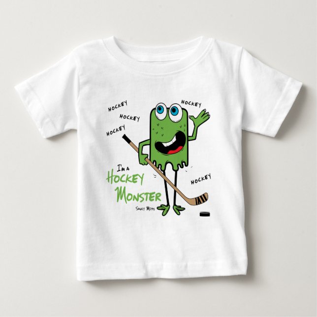 Hockey Monster Baby Shirt (Vorderseite)