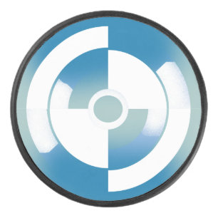 Hockey-Mops mit Abstraktem Circle Design Eishockey Puck