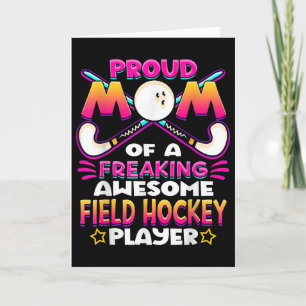 Hockey-Mutter Feldhockey-Spielerin Mutter Karte