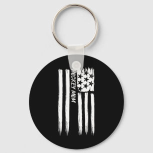 Hockey-Mutter-Flagge Sport Patriotisch USA Amerika Schlüsselanhänger