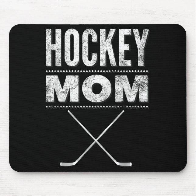 Hockey-Mutter-Shirt zum Muttertag Mousepad (Vorne)