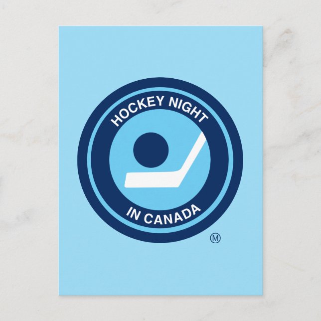 Hockey Night in Canada Retro-Logo Postkarte (Vorderseite)