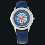 Hockey Night - Logo in Kanada Armbanduhr<br><div class="desc">Dieses Logo wird seit 1998 verwendet. Die Hockey Night in Kanada ist die Markenbezeichnung für kanadische Fernsehvorführungen der National Hockey League. Während der Name für alle NHL-Sendungen im CBC-Fernsehen verwendet wurde (unabhängig von der Tageszeit), ist die Hockey Night in Kanada in erster Linie mit ihren Saturday Night NHL-Sendungen assoziiert, eine...</div>