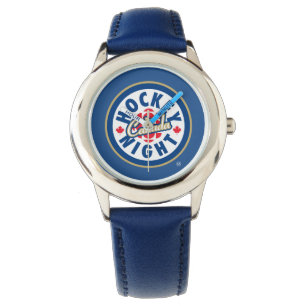 Hockey Night - Logo in Kanada Armbanduhr