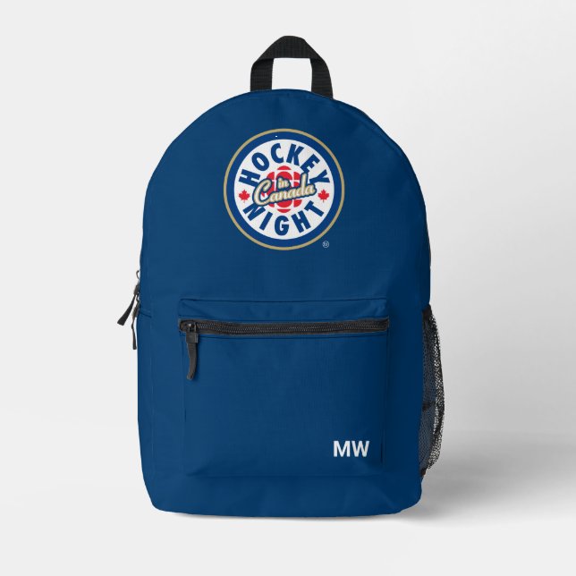 Hockey Night - Logo in Kanada Bedruckter Rucksack (Vorderseite)