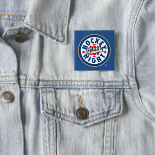 Hockey Night - Logo in Kanada Button