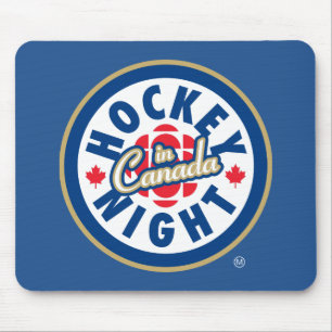 Hockey Night - Logo in Kanada Mousepad