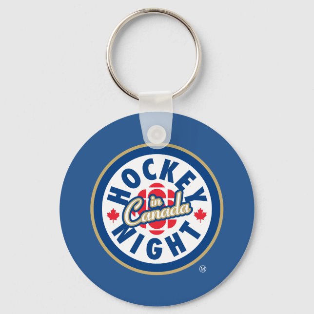 Hockey Night - Logo in Kanada Schlüsselanhänger (Vorderseite)