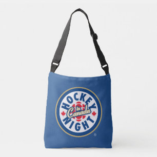 Hockey Night - Logo in Kanada Tragetaschen Mit Langen Trägern