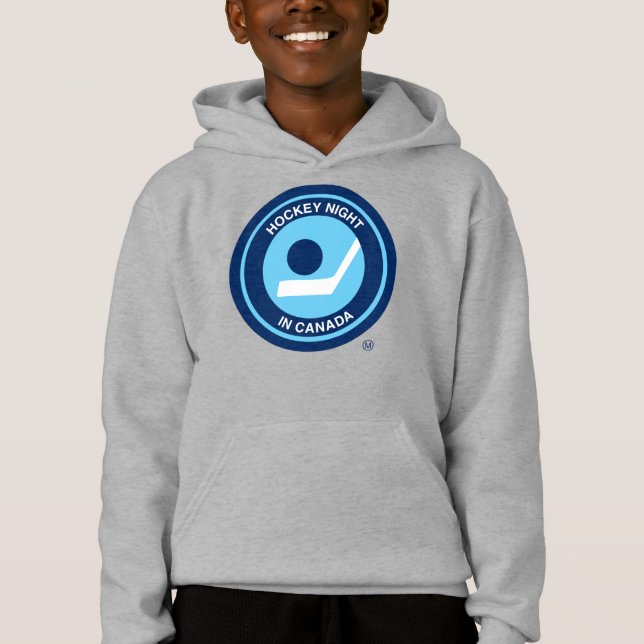 Hockey Night Retro Kids Hoodie (Vorderseite)