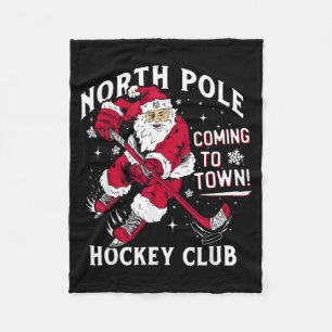 Hockey Nordpol kommt zu Weihnachten in die Stadt Fleecedecke