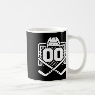 Hockey Nummer 00 Trikot Lustiger Hockeyspieler Spi Kaffeetasse