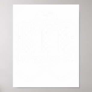 Hockey Nummer 11 Trikot Lustiger Hockeyspieler Spi Poster