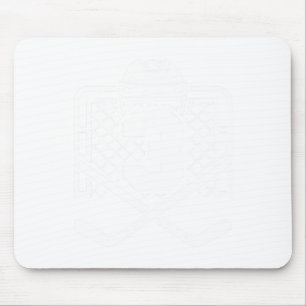 Hockey Nummer 3 Trikot Lustiger Hockeyspieler Spie Mousepad